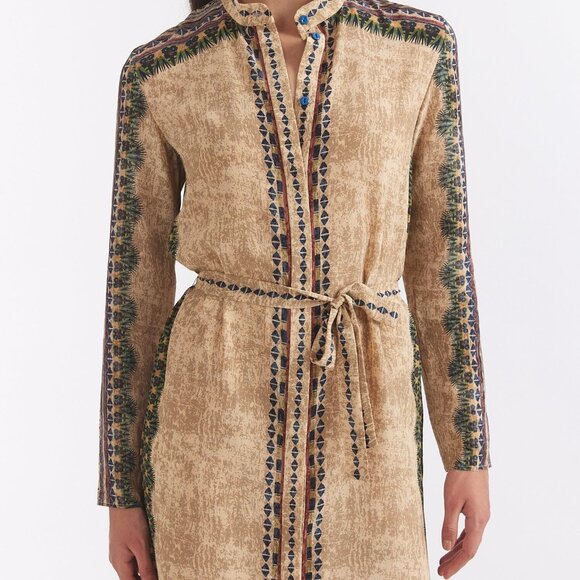 Saloni Molly D Dress in Mandisa Stripe - Picture 3 of 12